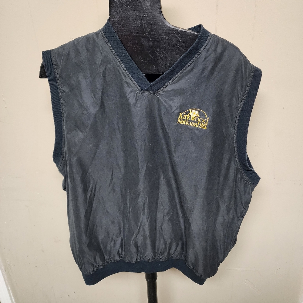 Weather Perfect Men's Size XL Kirkwood National Golf Club Pullover Black Vest